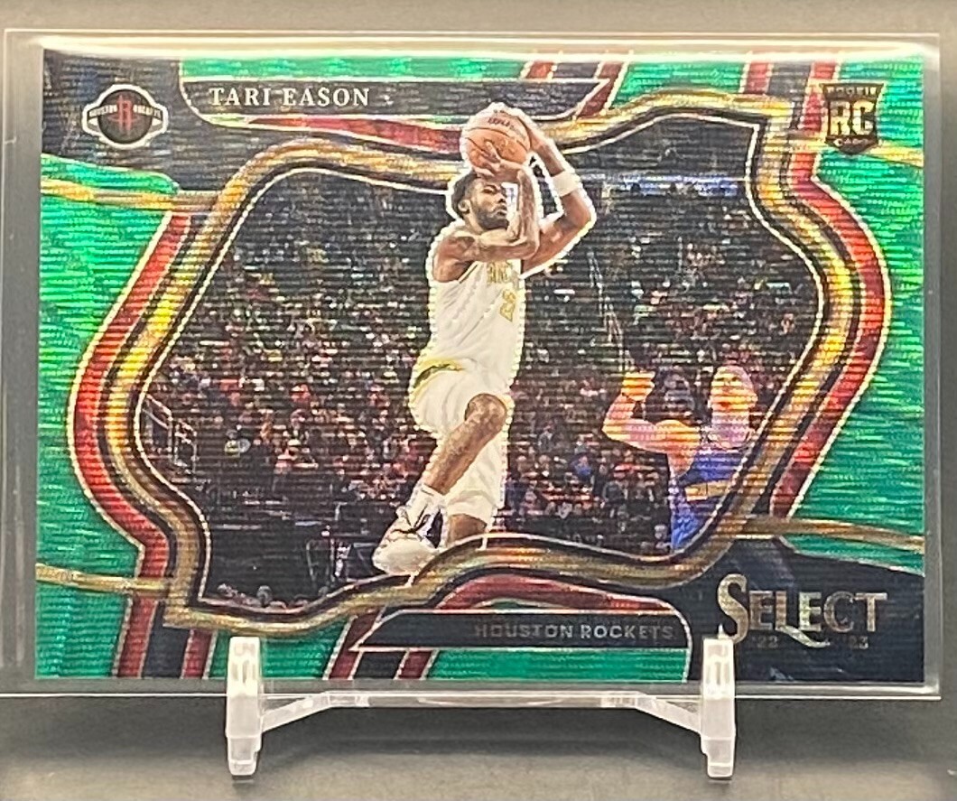 2022-23 Panini Select Tari Eason Rookie Courtside 278 Green Wave #/50 Rockets RC