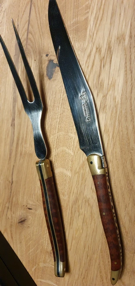 Laguiole en Aubrac Tranchierbesteck Grand Chef Schlangenholz - Bild 4 von 4