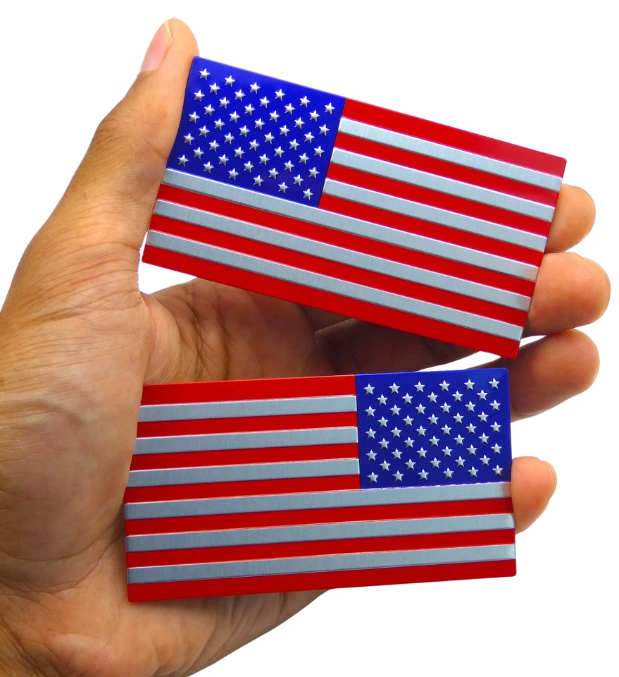 Алюминиевая наклейка с американским флагом набор зеркал для внедорожника, автомобиля, грузовика - Изображение 3 из 4