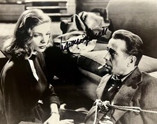 SCREEN LEGEND LAUREN BACALL HAND SIGNED 8X10 WITH HUMPHREY BOGART DARK PASSAGE