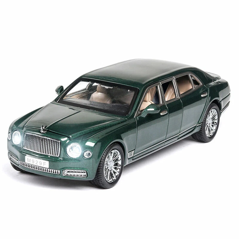 1:24 Bentley Mulsanne Model Car Diecast Toy Cars Toys for Boys Kids Gifts Green - Image 3 of 4