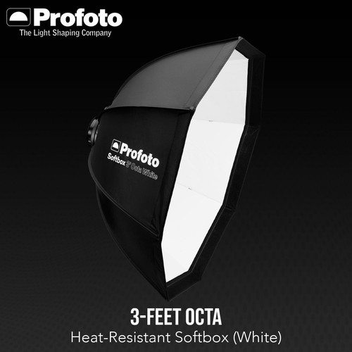 Profoto 3 Feet Octa Heat Resistant White Softbox with Softgrid Octa Bundle - Picture 2 of 7