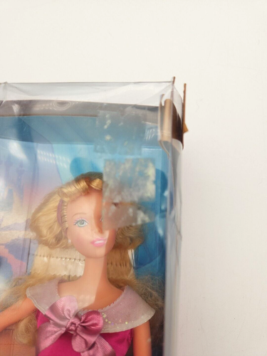 Disney Princess Sparkling Cinderella Barbie Doll Pink Dress Mattel 2001 NRFB - Picture 7 of 7