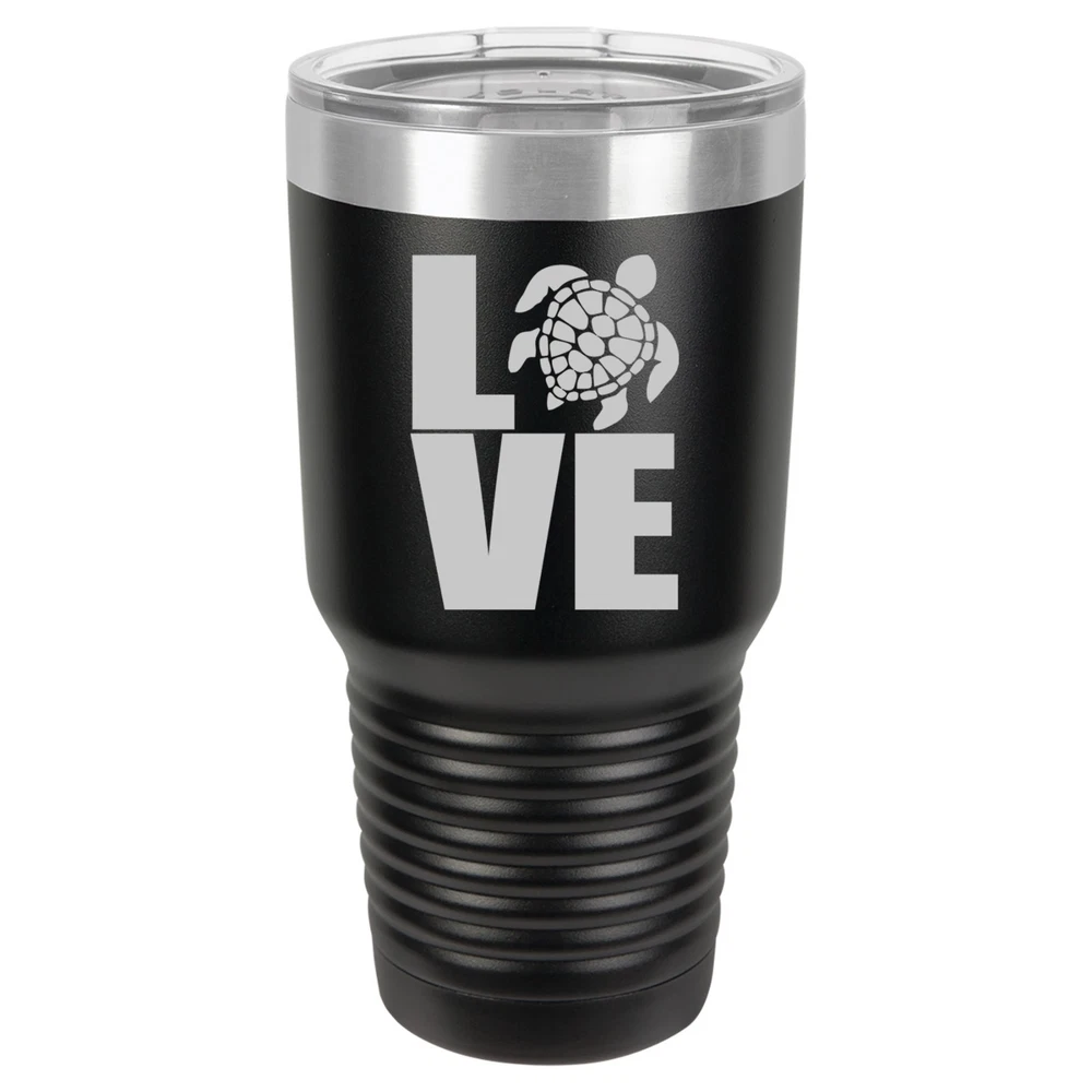 Tumbler 20oz 30oz Travel Mug Cup Insulated Stainless Steel LOVE Sea Turtle Tumbler 20oz 30oz Travel Mug Cup Insulated Stainless Steel LOVE Sea Turtle