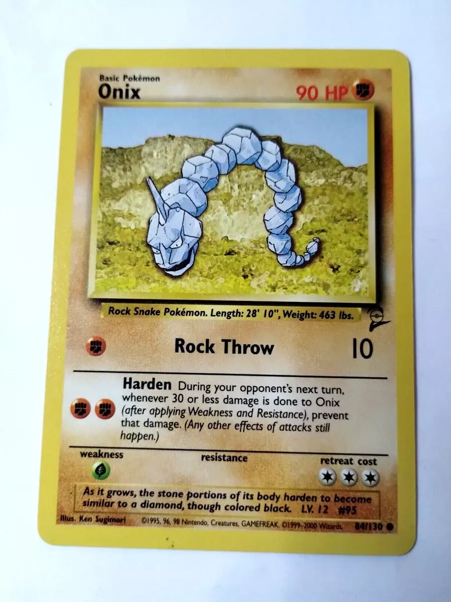 Pokémon TCG Onix Base Set 2 84/130 Regular Unlimited Common HP