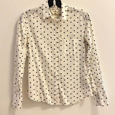 Band of Outsiders Limited Edition Atari Asteroids White Button Down Shirt Size S