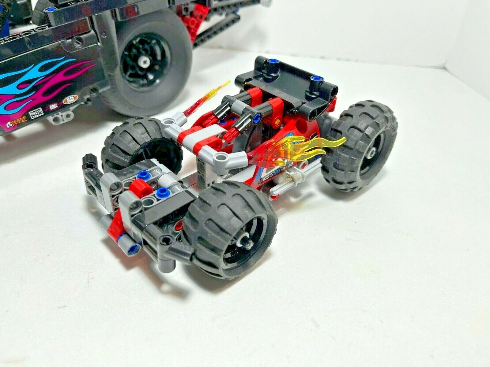 Lego technic race: Drag Racer 42050 + BASH! 42073