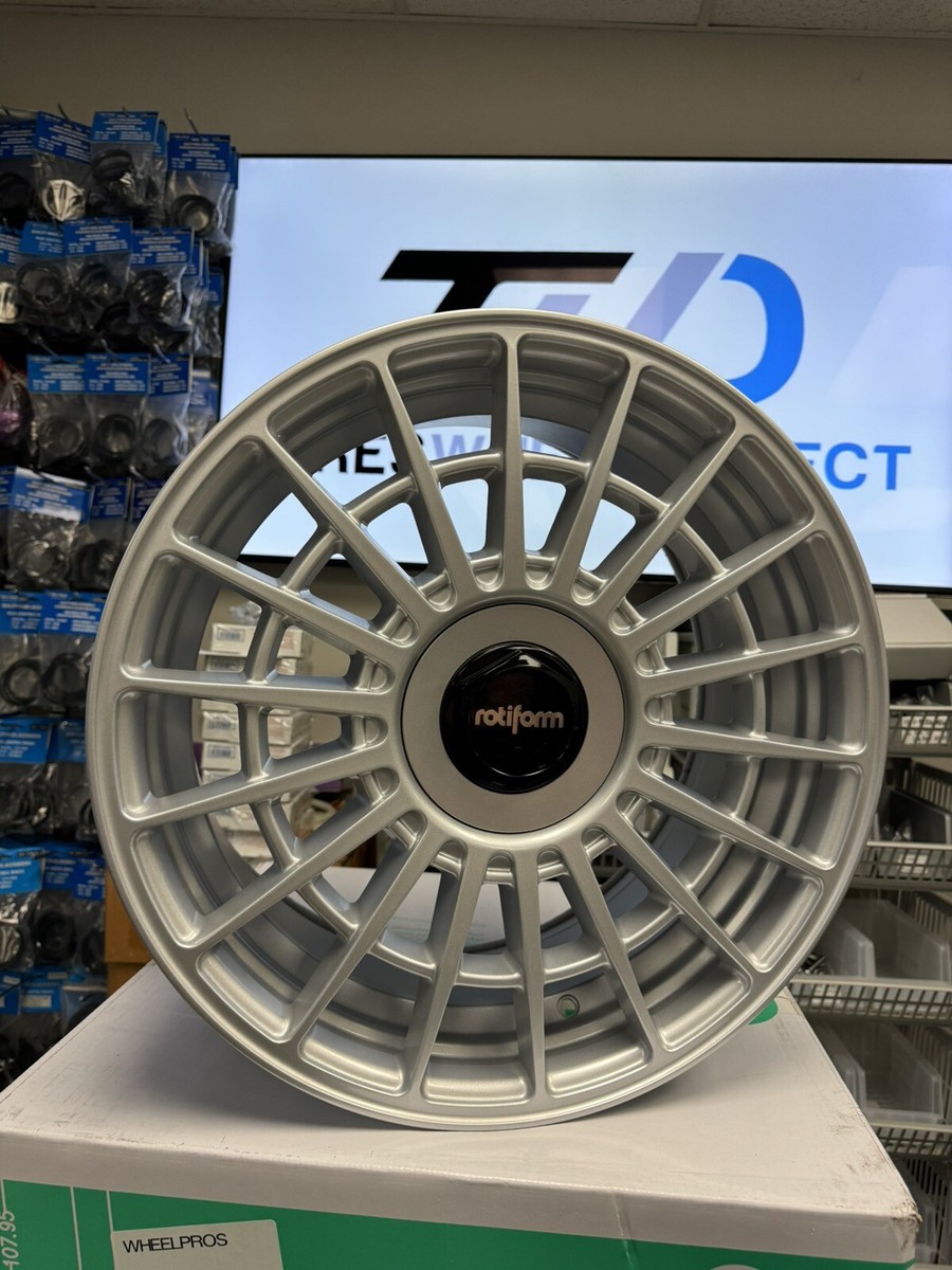 Set-4) Rotiform R143 LAS-R 19x8.5 5x100/5x112 +45mm Silver Wheels 