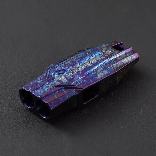 Titanium Alloy Double Tube Whistle 120DB Outdoor Survival EDC SOS High Frequency - 第 20/20 張圖片