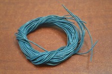 10 METER TEAL BLUE LEATHER BEADING CORD STRING 1MM
