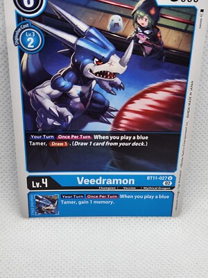 Digimon Card Game Veedramon BT11-027 U Uncommon Blue Champion Mythical Dragon NM | eBay Digimon Card Game Veedramon BT11-027 U Uncommon Blue Champion Mythical Dragon NM | eBay