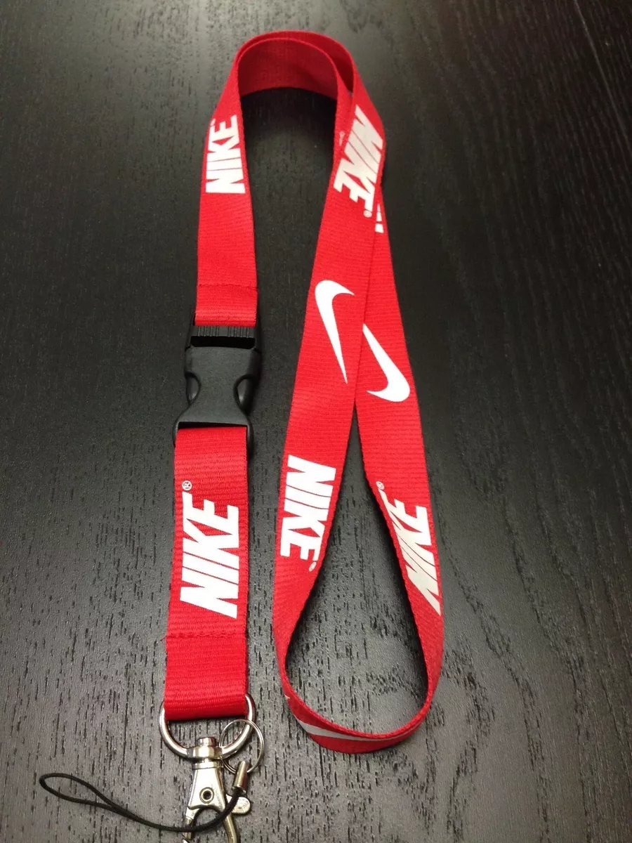 Red sales nike lanyard