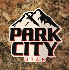Park City Ski Sticker - Skiing Snowboard Utah Mountain Sports Ski Rockies