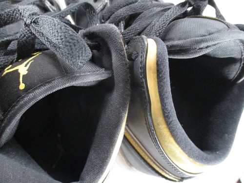 Jordan 1 Shoes Kids 5Y Black Gold White Mid Camo GS Grade School Logo Sneakers - Picture 15 of 17