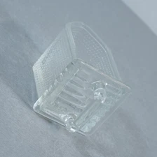 old Gerrix pressed glass chute glass chute transparent for kitchen cabinet vi...