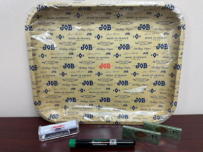 JOB Organic 1 1/4 LARGE Tray Combo -79mm Roller-2 Organic 1 1/4 Papers-Lg Tray
