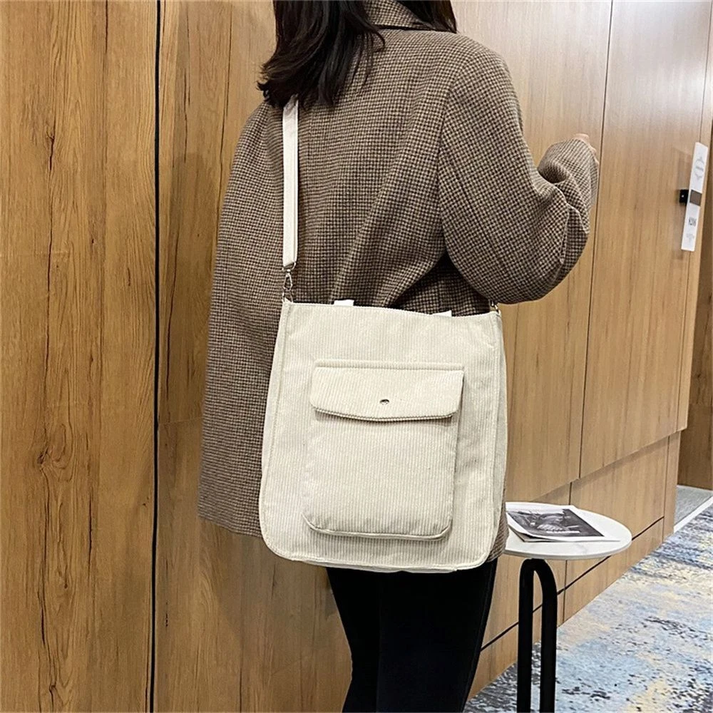 Corduroy messenger deals bag