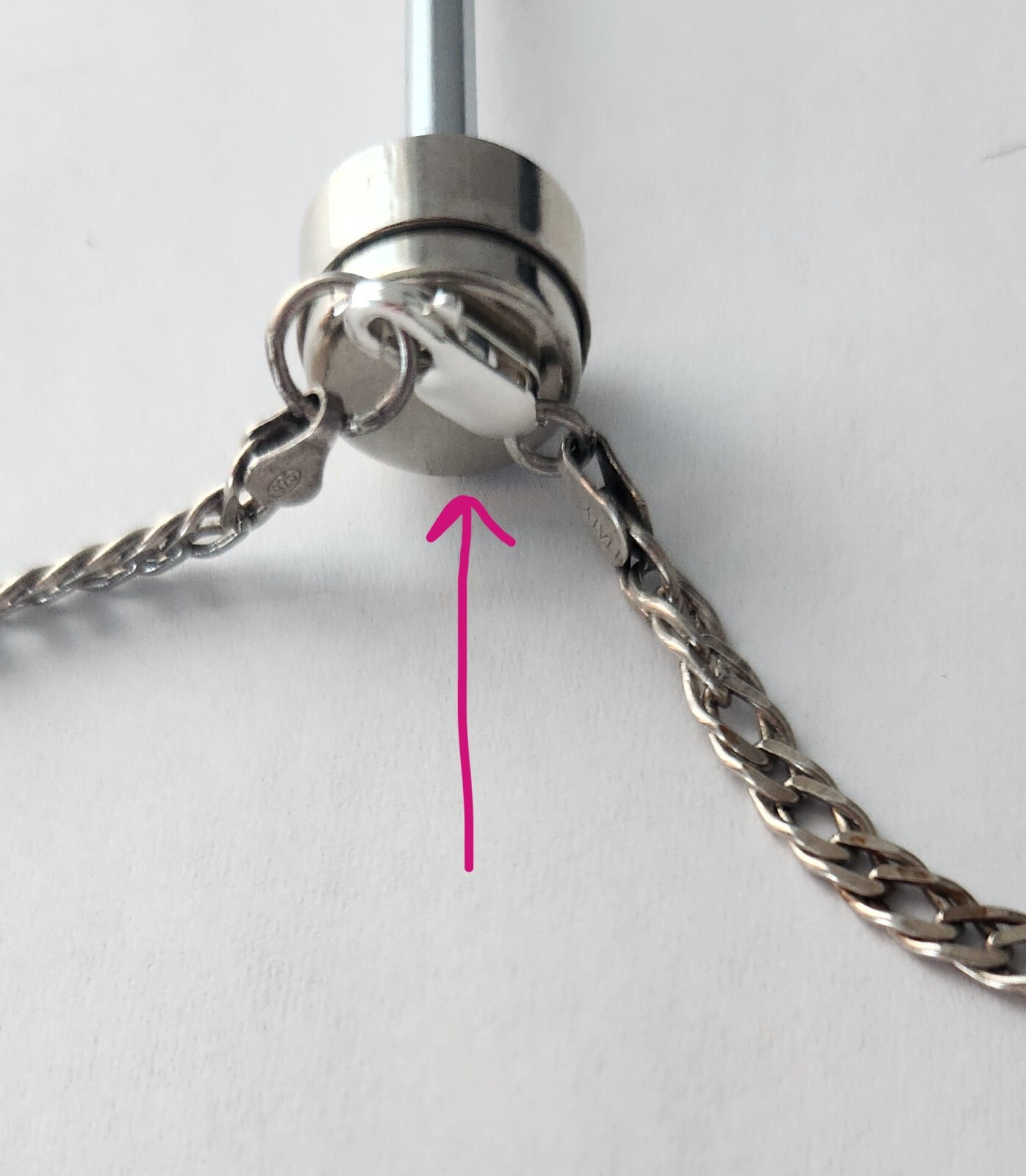 Silver Crystal Clear Quartz Rectangle Pendant 925… - image 14