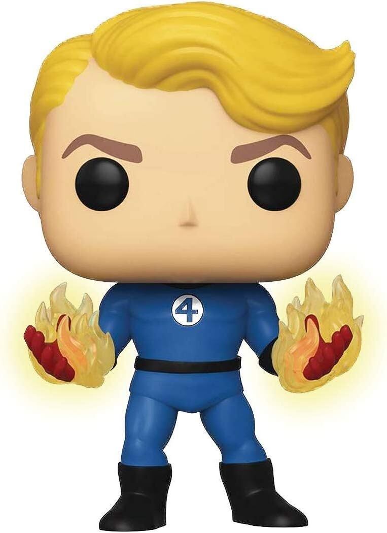 Figura De Vinilo Marvel Funko Fantastic Four Specialty Series Pop Human Torch