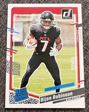 Bijan Robinson 2023 Donruss Rated ROOKIE #305 - Atlanta Falcons B