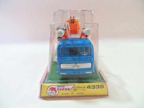 SHINSEI MINI POWER 4355 'MERCEDES-BENZ CRANE AUGER LORRY/TRUCK'. 1:60 MIB/BOXED - Picture 2 of 6