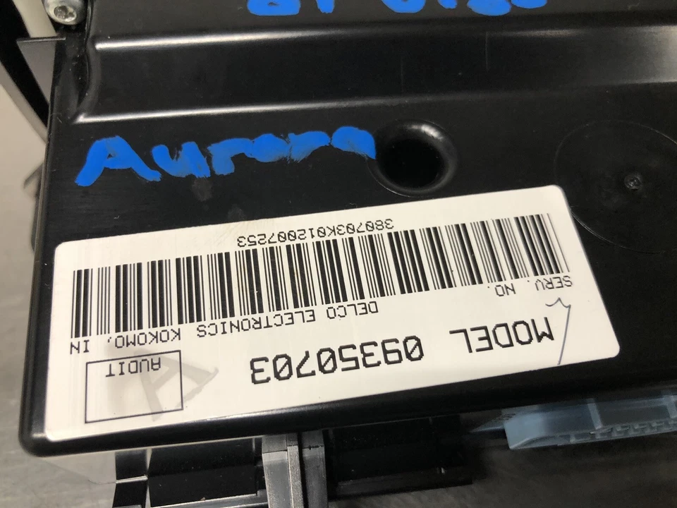 Oldsmobile Aurora 2001 2002 2003 calefacción aire acondicionado temperatura control climático Foto 3 de 4