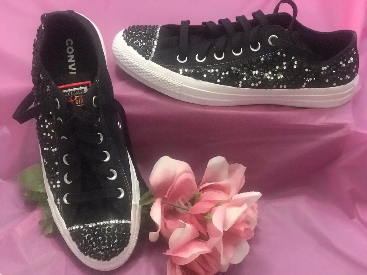 Women's Rhinestone Sneakers Low Top 