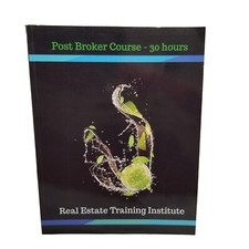 Mississippi Real Estate POST BROKER COURSE: 30 Hours Manual Training Institute 