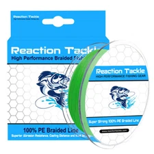 Reaction Tackle 9 Strand Braided Fishing Line- Extreme Casting Distance/Ultimate