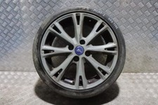 FORD FIESTA MK7 ZETEC S R17 ALLOY WHEEL (PAINTED) WITH BAD TYRE 2013-17 ML63-2