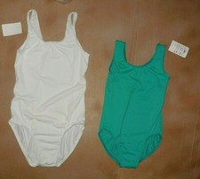Balera Tank Leotard unlined Dance Ballet Jazz White or Jade choose color  size