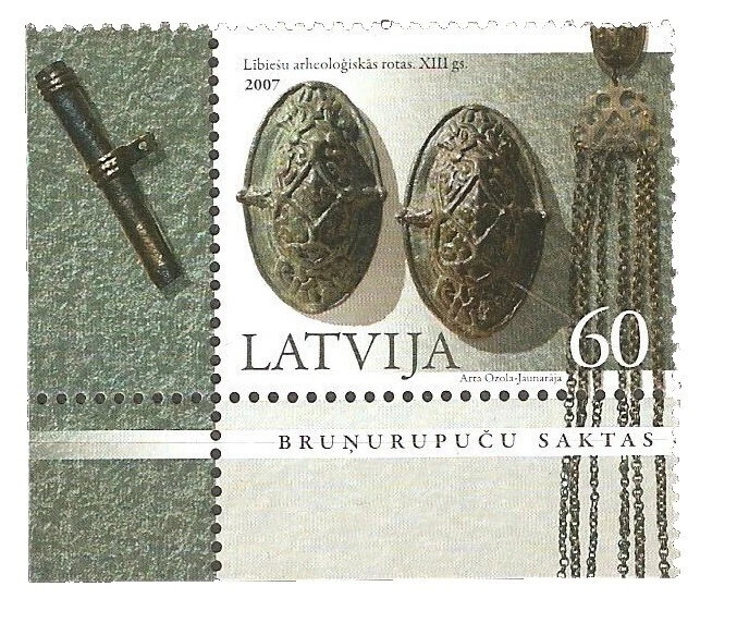 Culturas, grupos étnicos individuales estampilladas nunca montadas/estampillada sin montar o nunca montada Sellos de Letonia