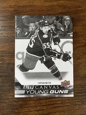 2022-23 Upper Deck UD Canvas Young Guns Black & White #C118 Carson Meyer Rookie