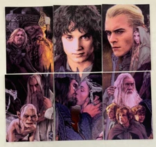 THE LORD OF THE RINGS MASTERPIECES 2 (2007) Complete ETCHED FOIL Chase Card Set