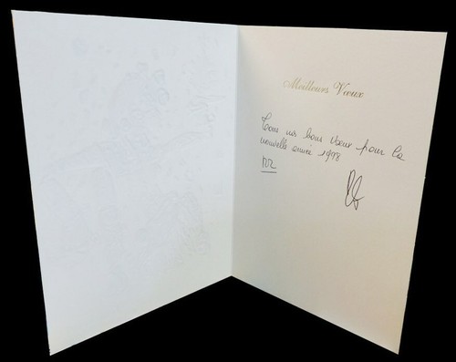 Carte de Voeux LOUIS FERAUD grand format - Année 1998 - Picture 2 of 3
