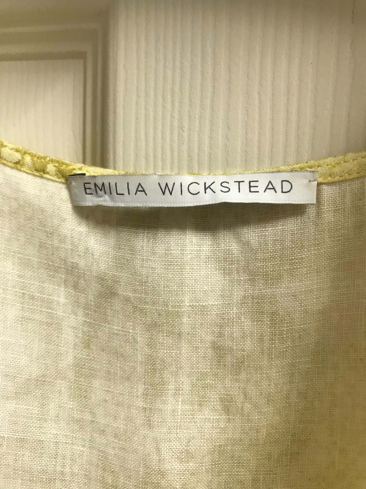 EMILIA WICKSTEAD Kirk PYTHON LINEN MINI Dress 8 U… - image 7