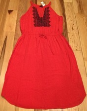 Gap Women’s (M) Medium Red & Navy Blue Sundress. Lightweight Dress. Nwt