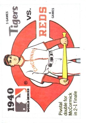 1940 WORLD SERIES TIGERS VS REDS
