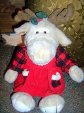 COMMONWEALTH 1994 Christmas Stuffed Moose