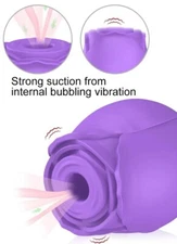Sex Toy Waterproof Clit Sucking Rose Vibrating  Sucker  10 Modes