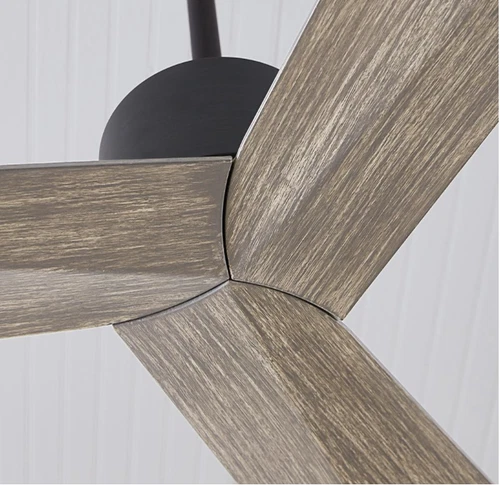 60" Large Aged Oak Ceiling Fan + Remote Elegant Airplane Propeller Modern Unique - Picture 2 of 2