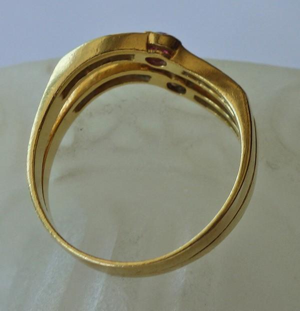 Brilliant ring * ring with ruby sapphire sapphire… - image 9