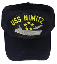 USS NIMITZ CVN-68 HAT CAP USN NAVY SHIP SUPER CARRIER OLD SALT LEAD CLASS JET