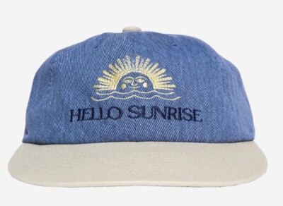 キャップ HELLO SUNRISE Washed OG Logo Ball Cap Camel Brown 23HSCPBY Hello Sunrise Two Tone Washed OG Logo Cap / Express