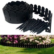 Landscape Edging Border 5.5IN x 20FT with 30pcs Anchoring Spikes,Garden Borde...