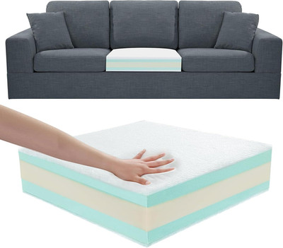 Extra Thickness 5 Layer Couch Cushion Replacement, 24''X27''X6'' Sofa Cushions Repl