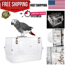 Large Bird Bath for Cage, Parrot Bath for Parakeet, African Grey, Amazon, Con...