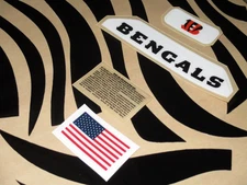 CINCINNATI Football Helmet Decal Black Set FULL Size 3M 20MIL