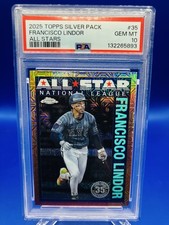 2025 Topps Series 2 - Francisco Lindor Silver Pack All Stars Mojo /199  PSA 10