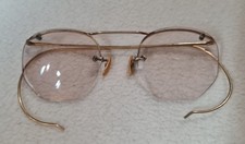 VTG Numont Ful-Vue 1/10 12k GF Semi Rimless Octagonal Eyeglasses C42 Bi-Focals